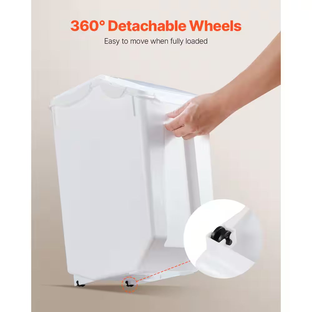 Rice Storage Container 4.5 Gal. /20 L Capacity Large Dog Food Dispenser Bin Kitchen Ingredient Grain Cereal Flour Bin