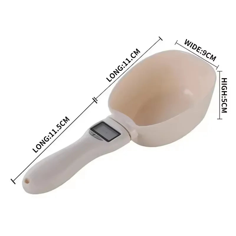 Kitchen Digital Food Measuring Spoon Scale Pet Food Measuring Spoon Scale Suitable for Cat and Dog Food Measuring Flour Spoon ﻿