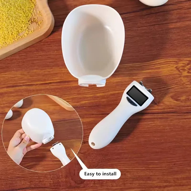 Kitchen Digital Food Measuring Spoon Scale Pet Food Measuring Spoon Scale Suitable for Cat and Dog Food Measuring Flour Spoon ﻿